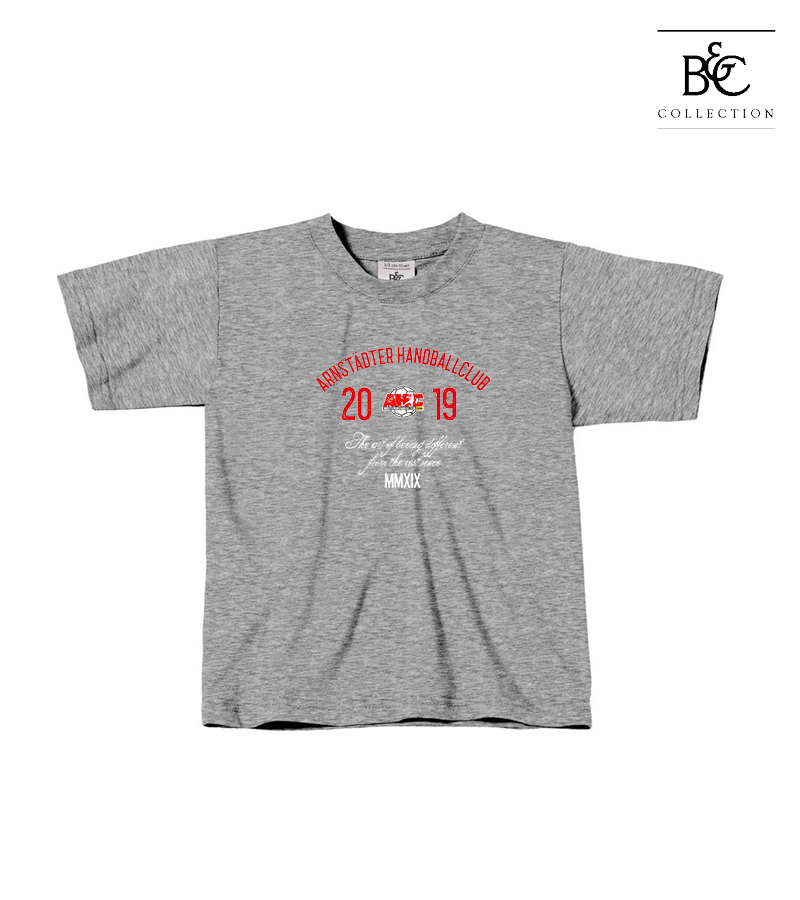 B&C Kinder T-Shirt Sports Grey "Isack"