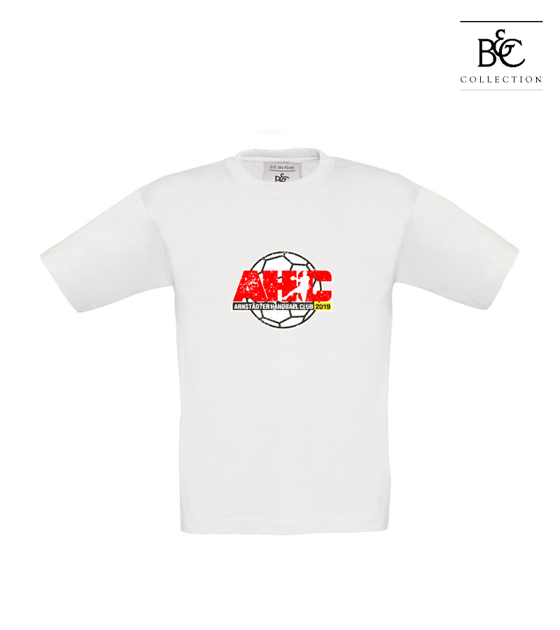 B&C Kinder T-Shirt White "Uwe Frontprint"