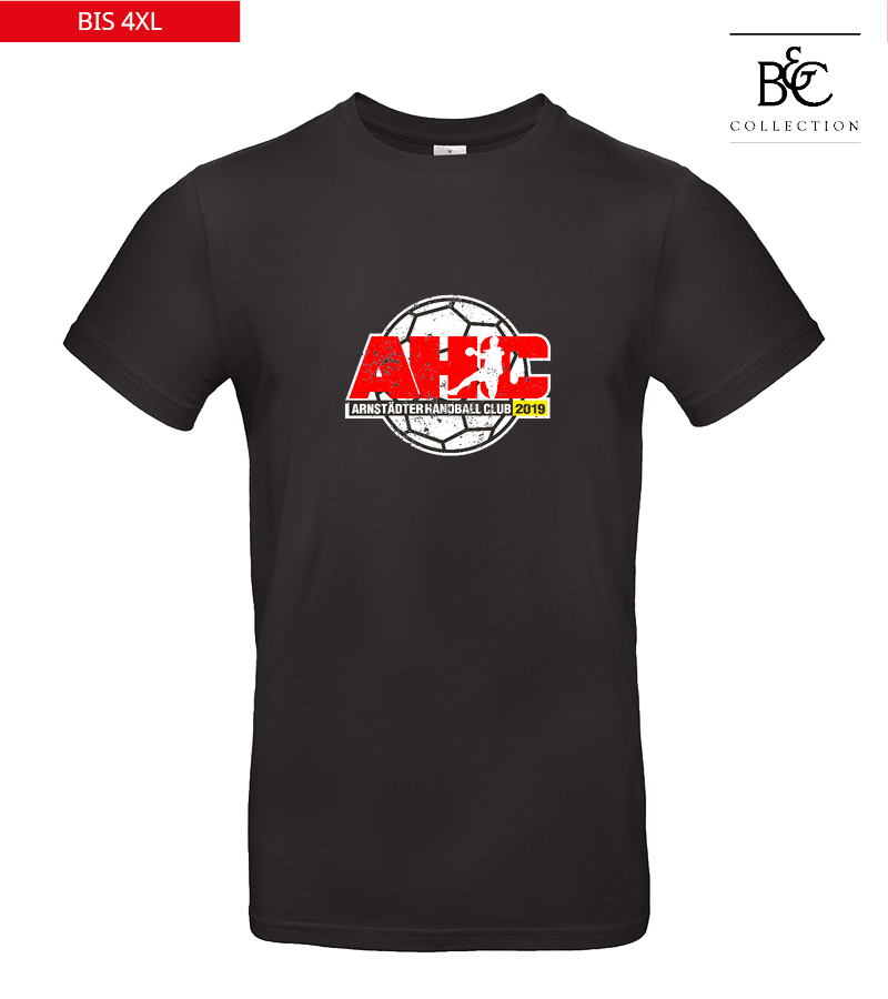 B&C Herren T-Shirt Black "Uwe Frontprint"