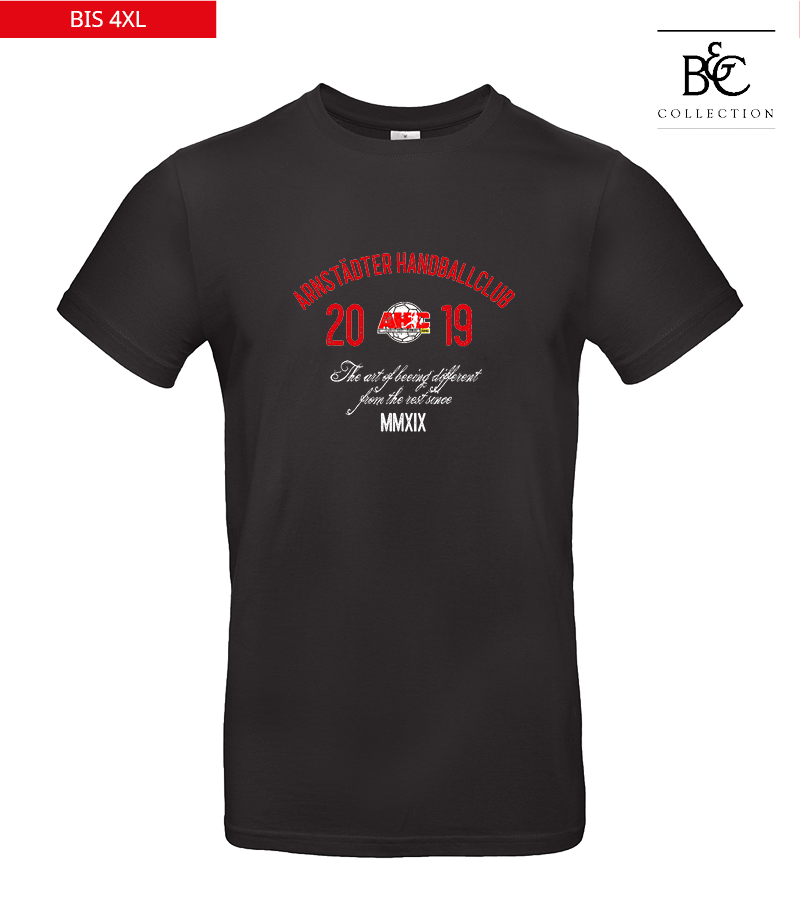 B&C Herren T-Shirt Black "Isack"