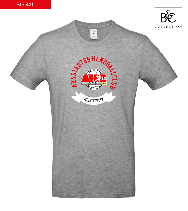 B&C Herren T-Shirt Sports Grey "Bono"