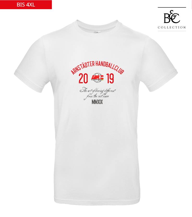 B&C Herren T-Shirt White "Isack"