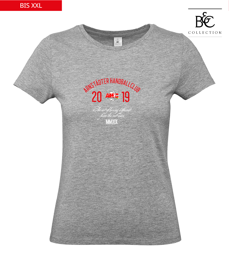 B&C Damen T-Shirt Sports Grey "Isack"