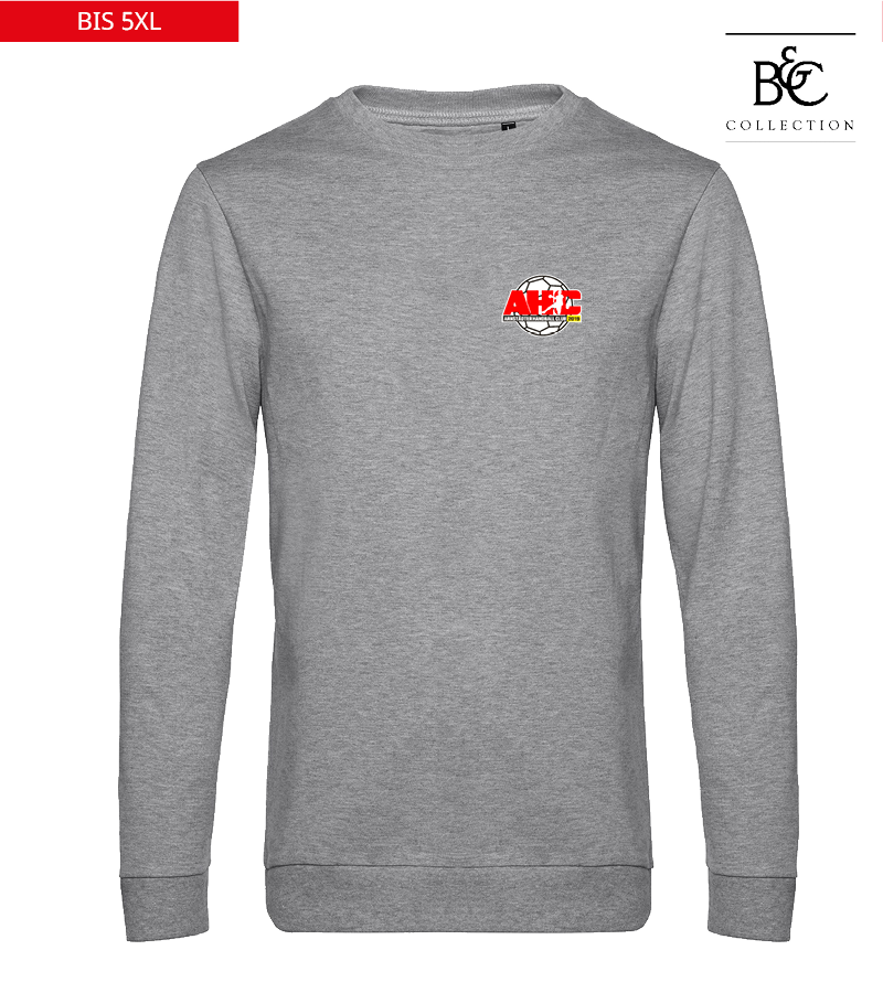 B&C Herren Sweatshirt Heather Grey "Anton"