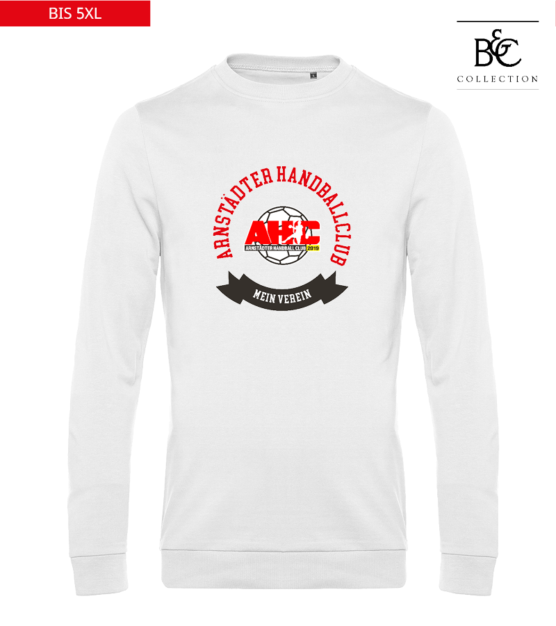 B&C Herren Sweatshirt White "Bono"