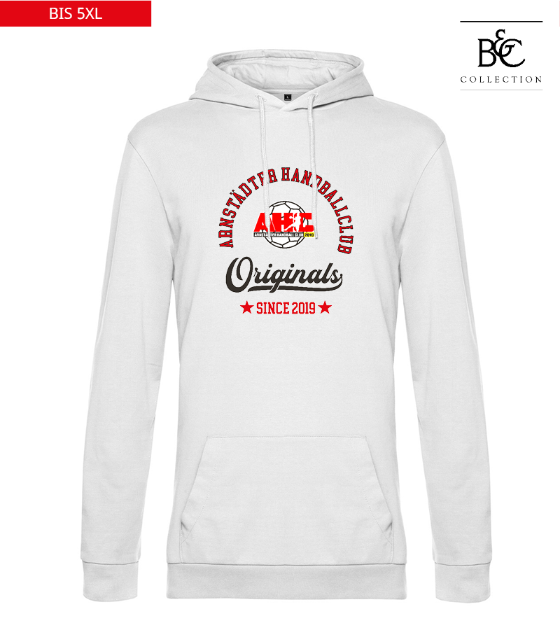 B&C Herren Hoodie White "Jacob"