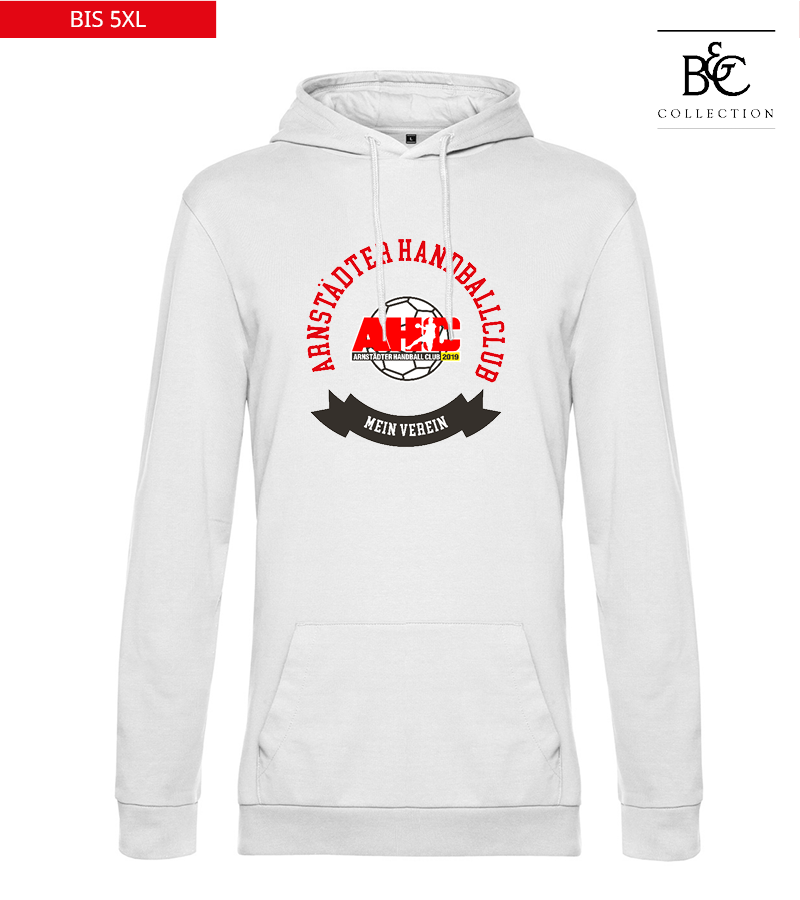 B&C Herren Hoodie White "Bono"