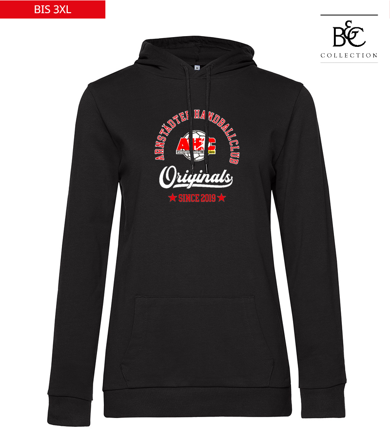 B&C Damen Hoodie Black Pure "Jacob"