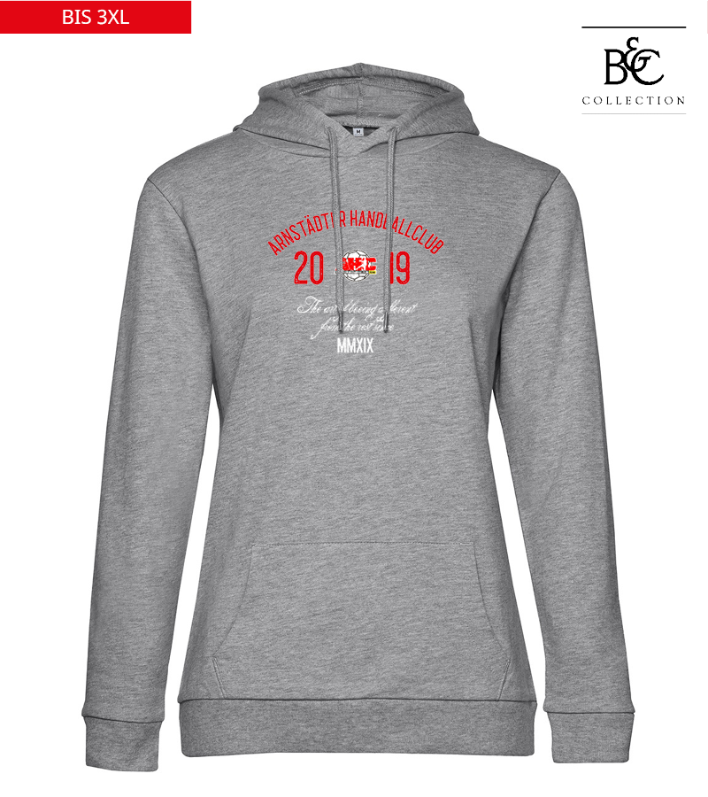 B&C Damen Hoodie Heather Grey "Isack"