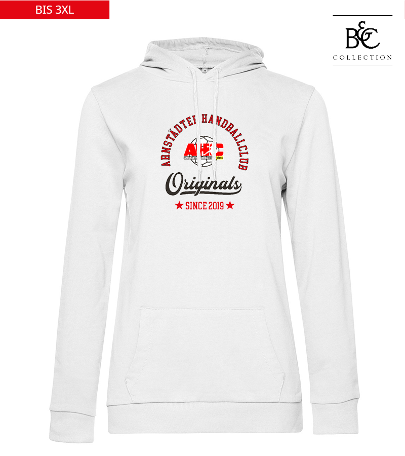 B&C Damen Hoodie White "Jacob"