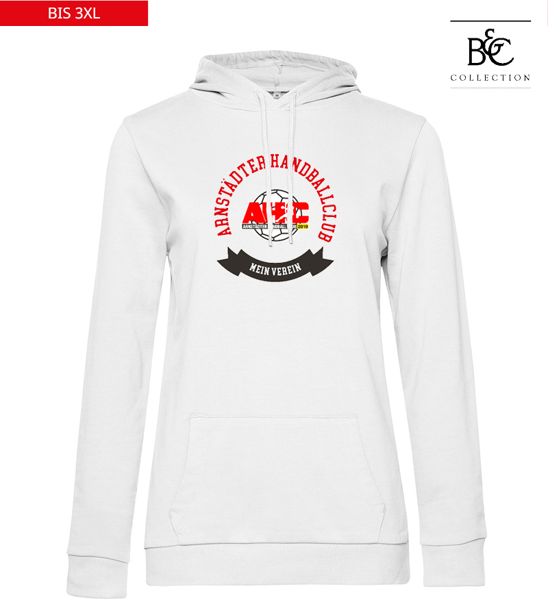 B&C Damen Hoodie White "Bono"