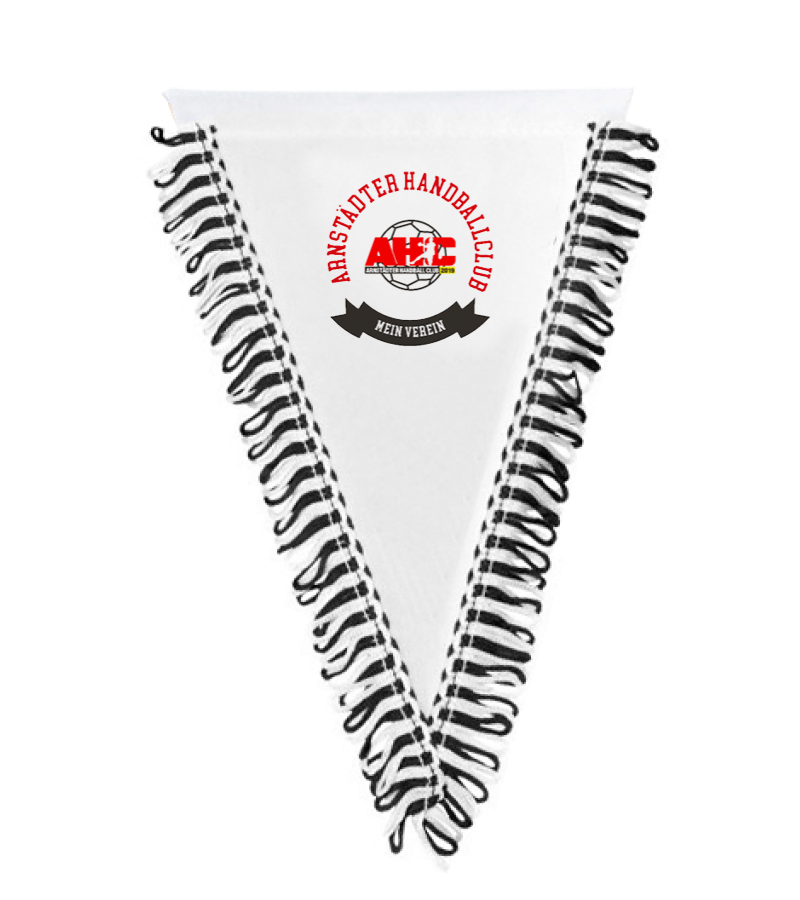 Wimpel dreieckig Black White "Bono"