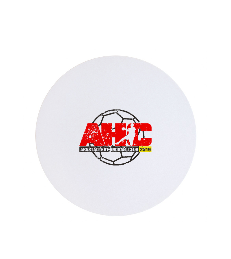 Textil Mousepad Rund White "Uwe"