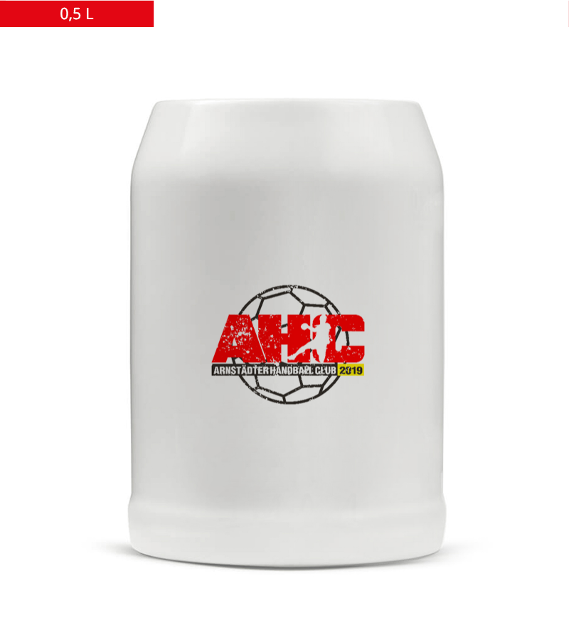 Bierkrug 0,5l White "Uwe" A