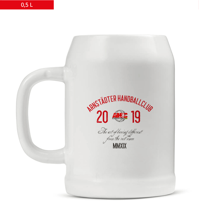 Bierkrug 0,5l White "Isack" B