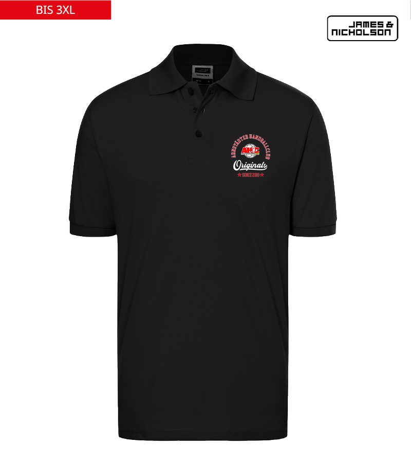 J+N Herren Polo-Shirt Black "Jacob"
