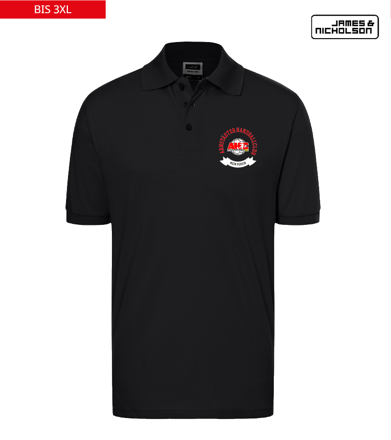 J+N Herren Polo-Shirt Black "Bono"