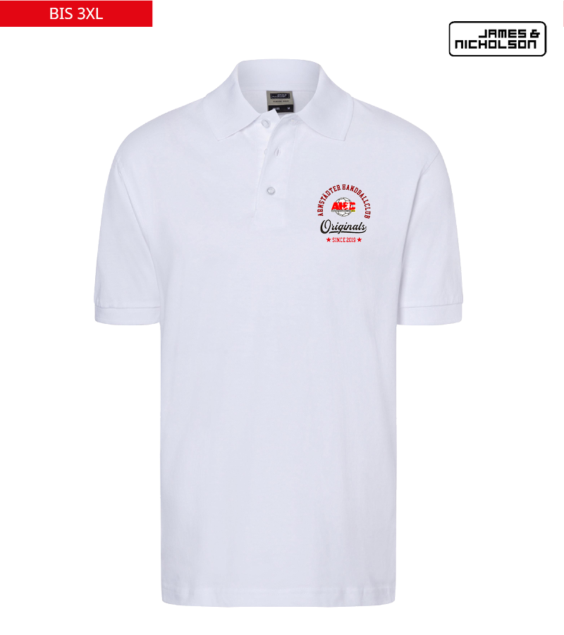 J+N Herren Polo-Shirt White "Jacob"