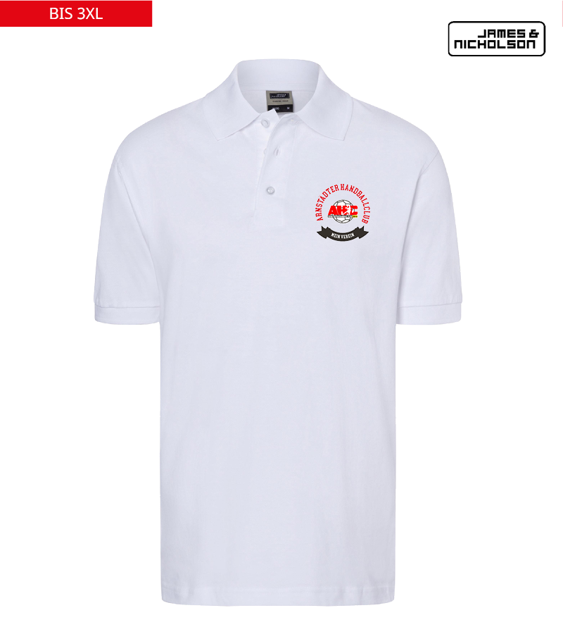 J+N Herren Polo-Shirt White "Bono"