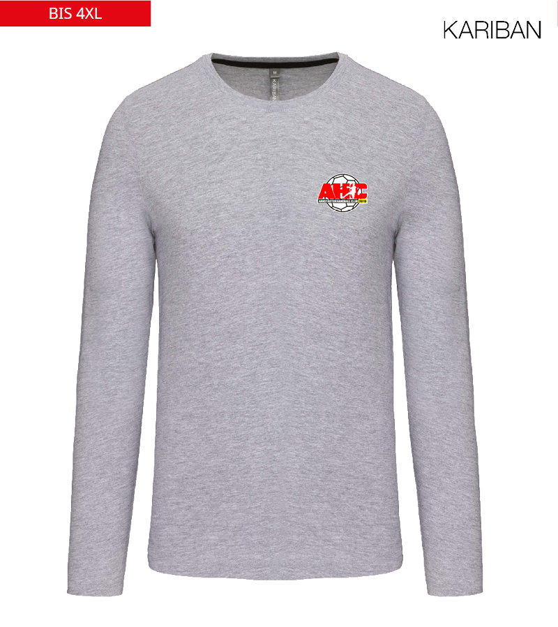Kariban Herren Langarmshirt Oxford Grey "Anton"