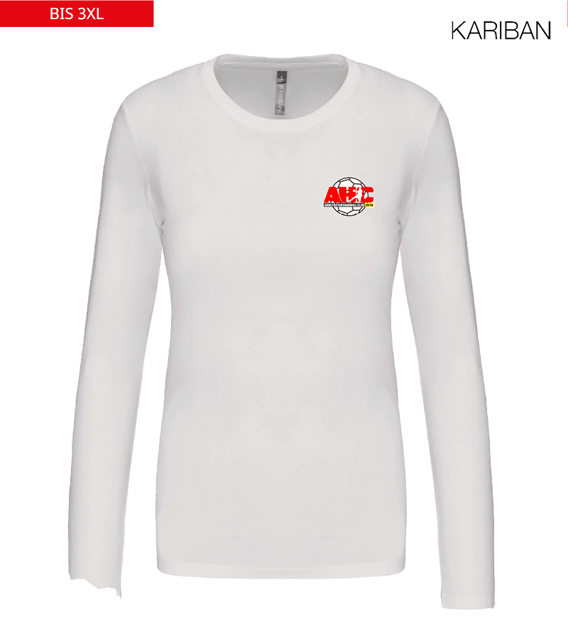 Kariban Damen Langarmshirt White "Anton"