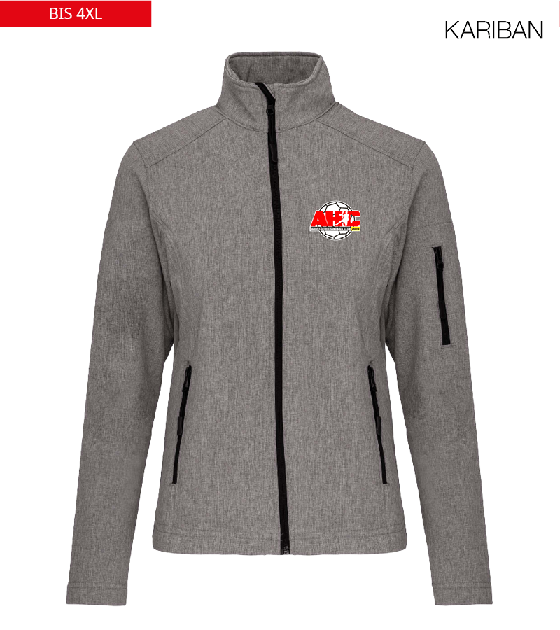 Kariban Damen Softshelljacke Marl Grey "Anton"