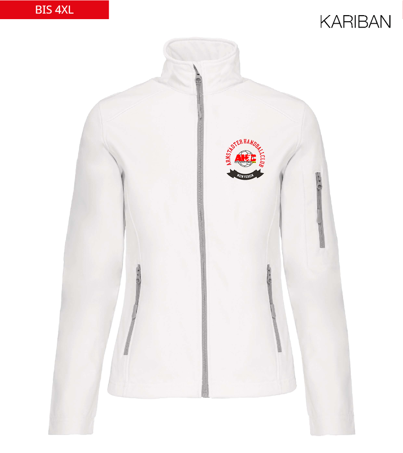 Kariban Damen Softshelljacke White "Bono"