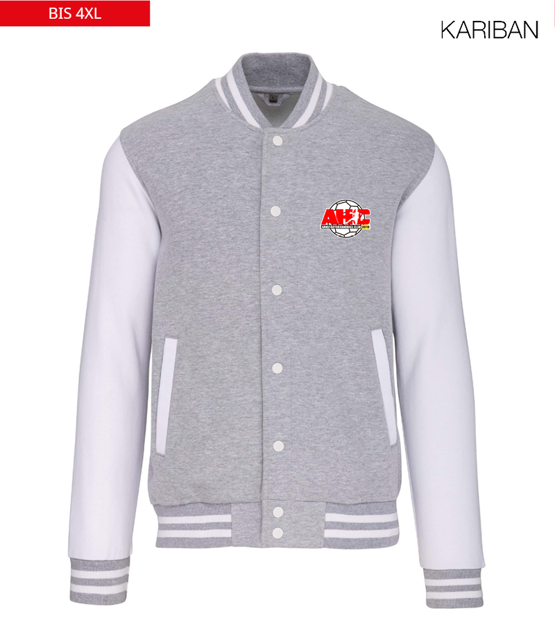 Kariban Unisex Collegejacke Oxford-Grey White "Anton"