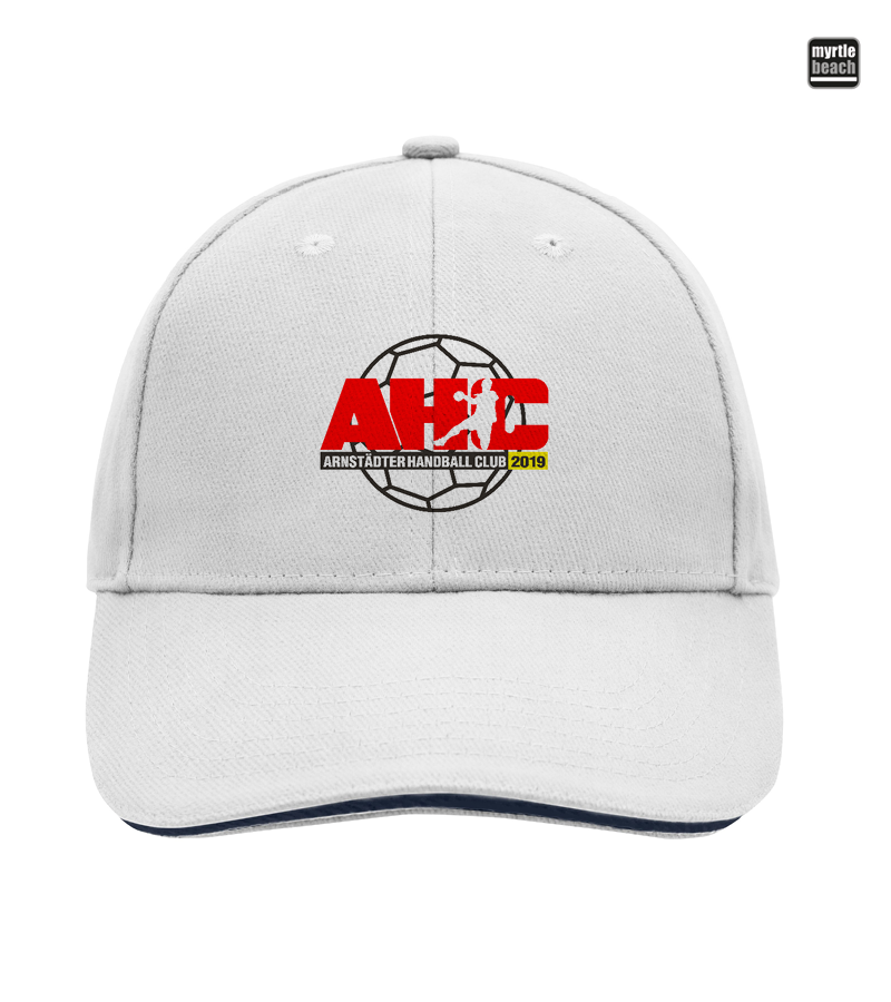 Myrtle Beach Unisex 6 Panel Sandwich Cap White "Anton"