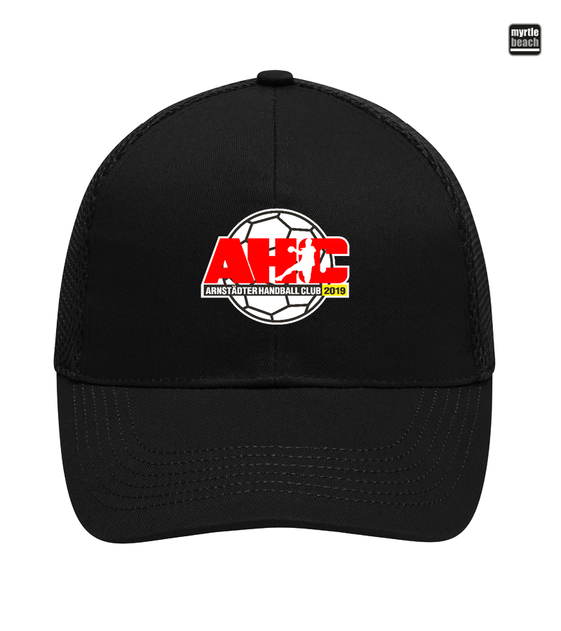 Myrtle Beach Unisex 6 Panel Air Mesh Cap Black "Anton"