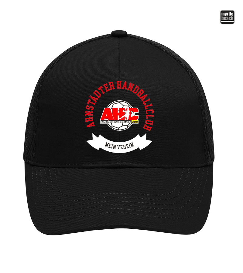 Myrtle Beach Unisex 6 Panel Air Mesh Cap Black "Bono"