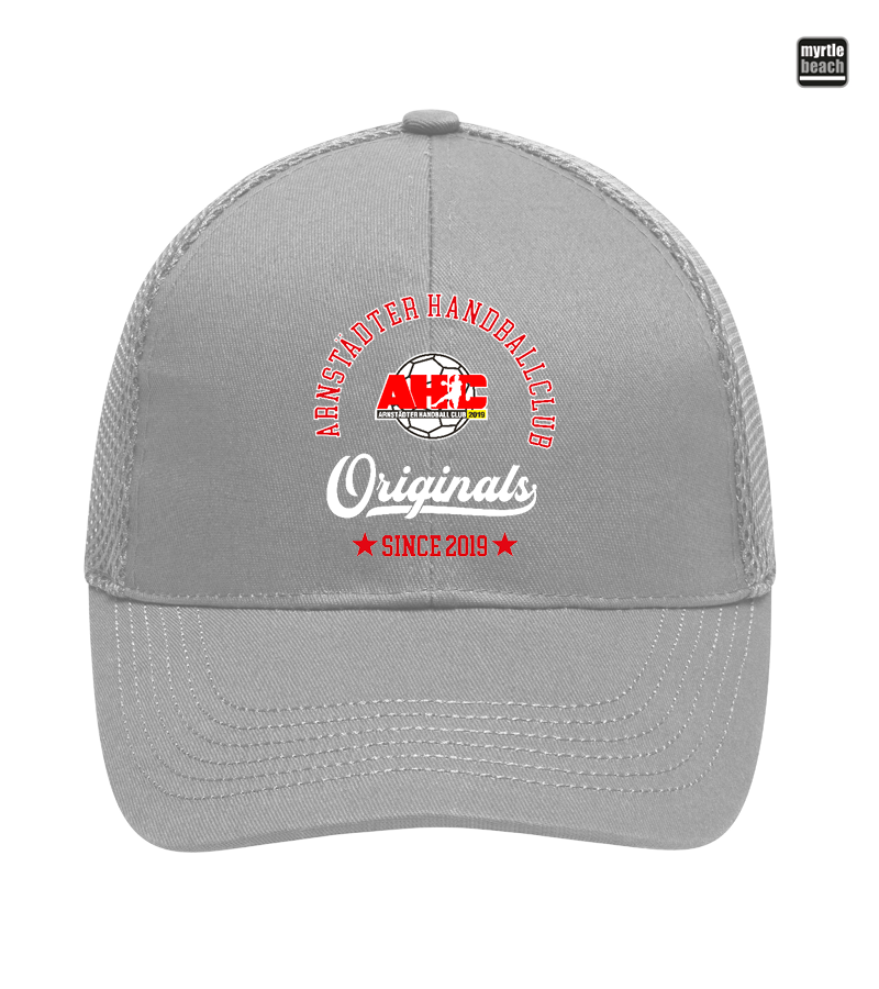 Myrtle Beach Unisex 6 Panel Air Mesh Cap Light Grey "Jacob"