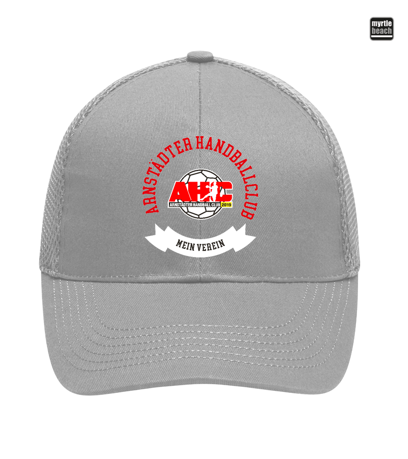 Myrtle Beach Unisex 6 Panel Air Mesh Cap Light Grey "Bono"