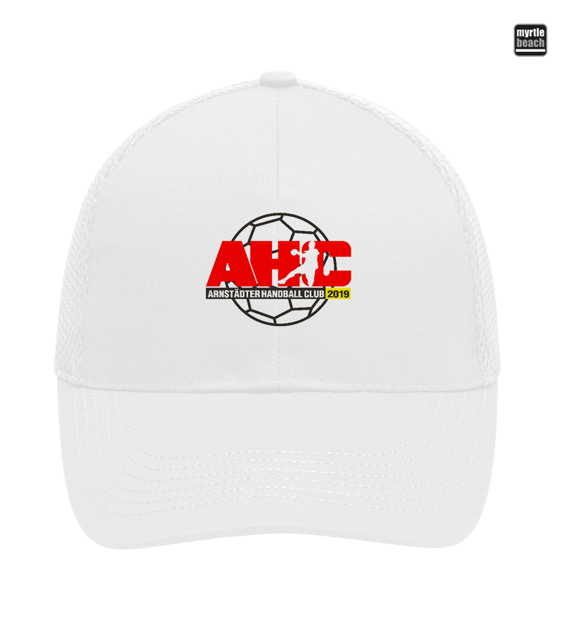Myrtle Beach Unisex 6 Panel Air Mesh Cap White "Anton"