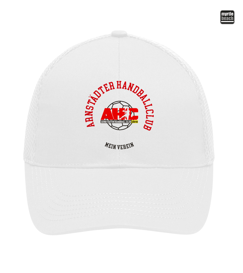 Myrtle Beach Unisex 6 Panel Air Mesh Cap White "Bono"