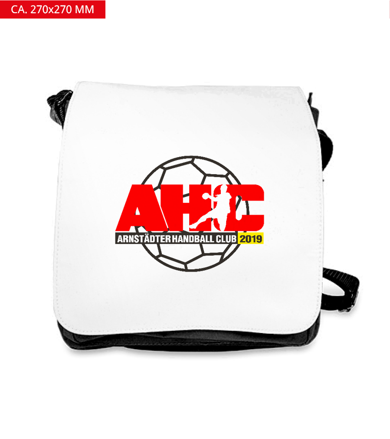 Schultertasche L Black "Anton"