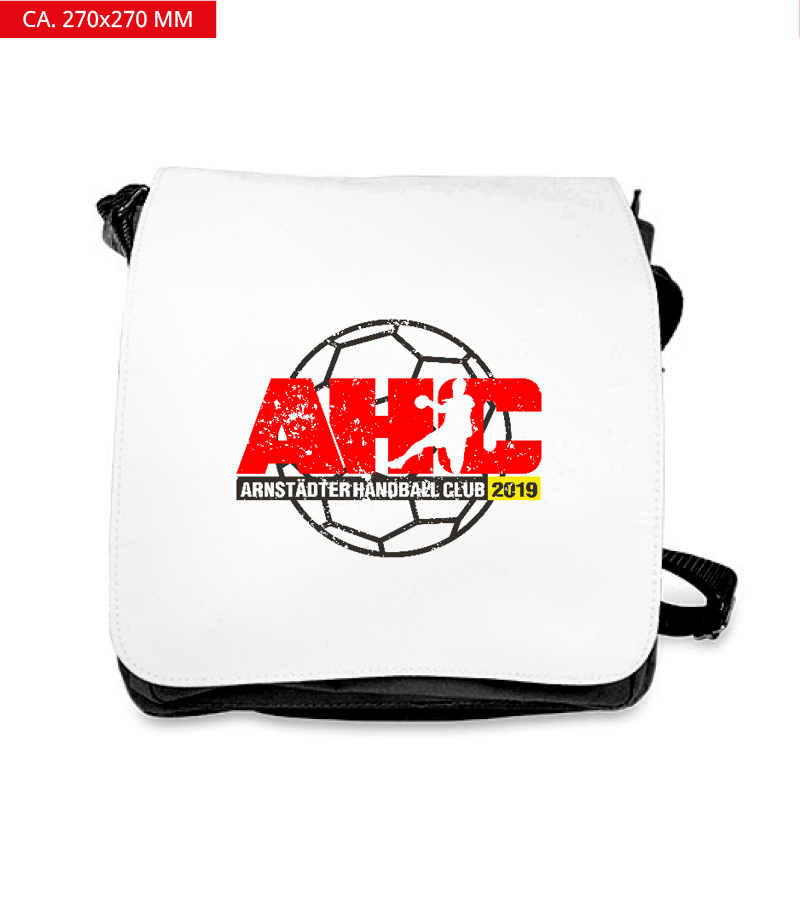 Schultertasche L Black "Uwe"